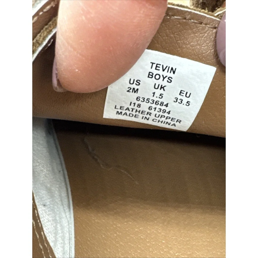 Sperry Top-Sider Boys Tevin Dirty Buck Suede Dress Shoe size 2